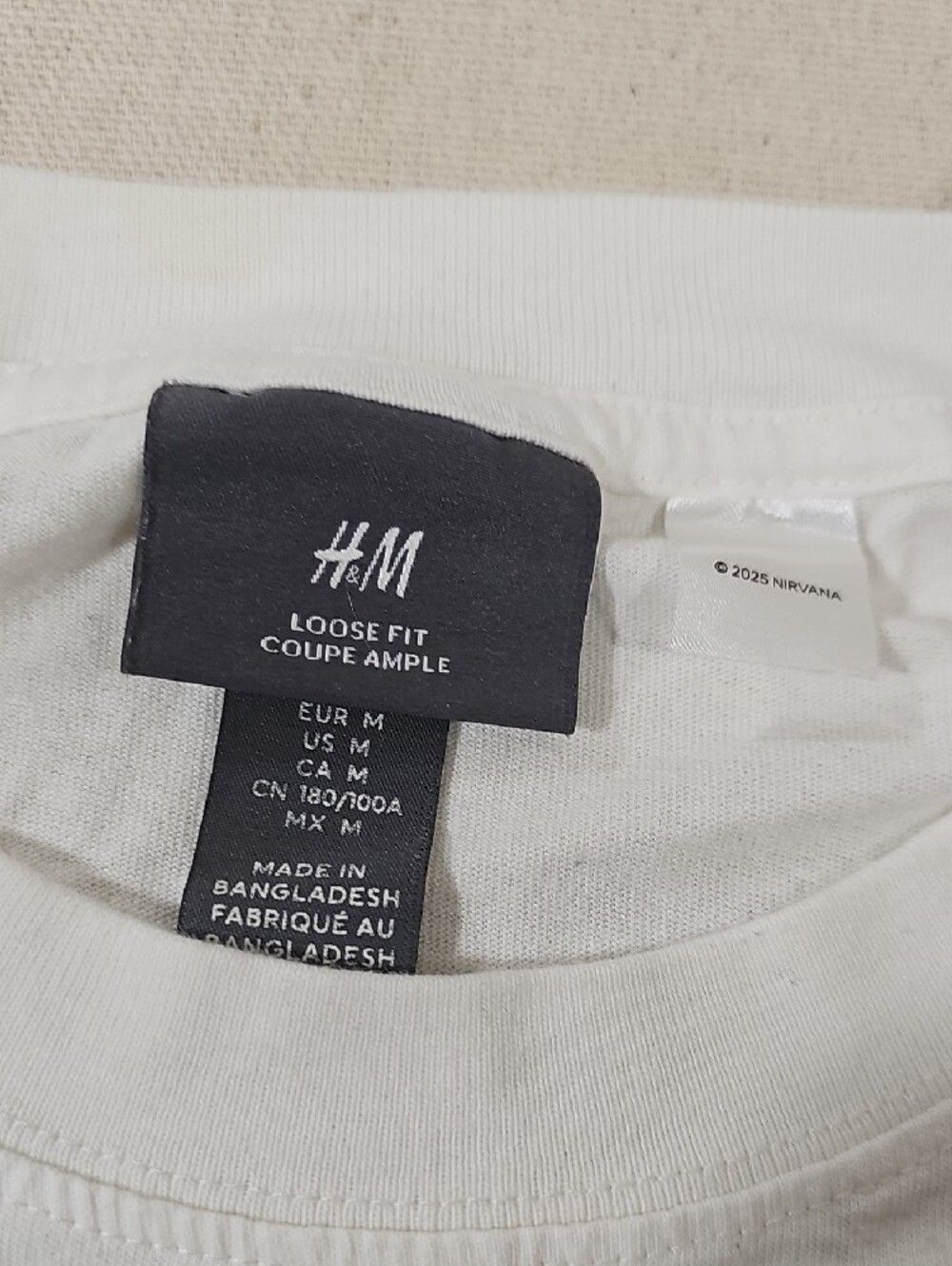 NIRVANA White Short Sleeve Logo Tee - Picture 2 of 3